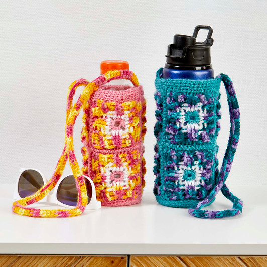 Herrschners Tilework Bottle Carriers - Set of 2 Yarn Pack
