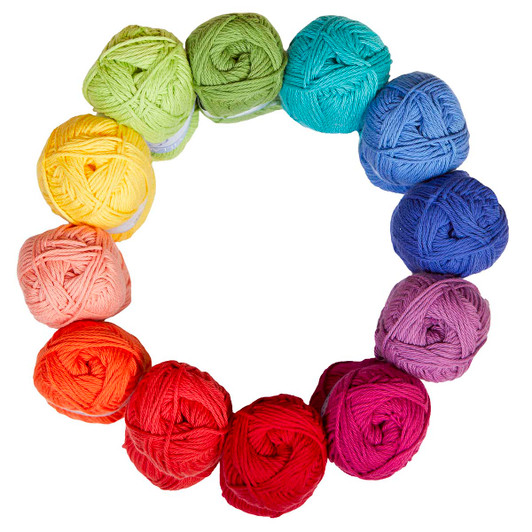 Village Yarn Craft Cotton Colorwheel Yarn Pack
