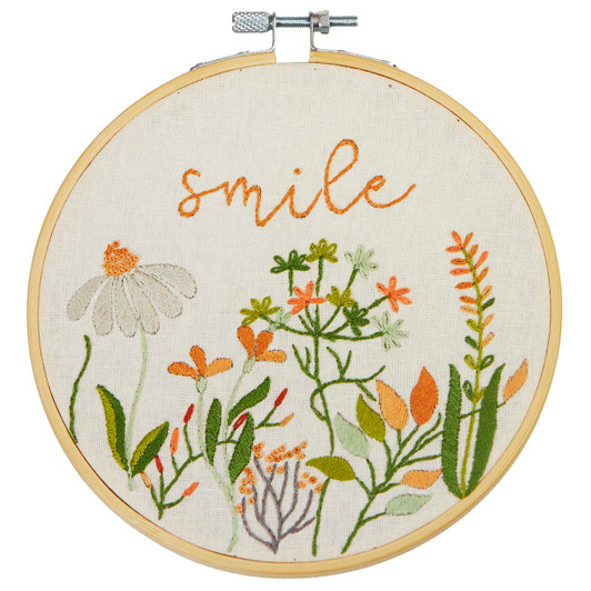 Herrschners Smile Hoop Stamped Embroidery