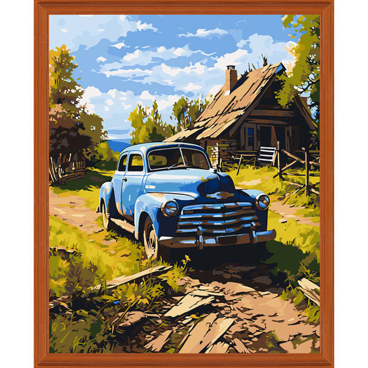 Craftoria Rustic Farm Car Paint by Number Kit