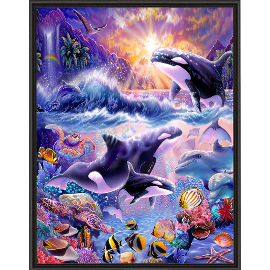 Diamond Art Club Orca Sunset Diamond Painting