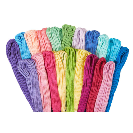 Craftways Bright Blooms Value Floss Pack, 20 Skeins Floss