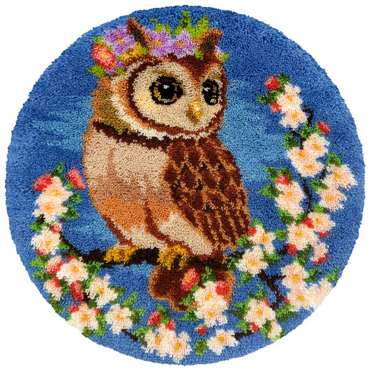 Herrschners Spring Blossom Owl Latch Hook Kit