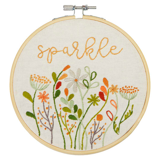 Herrschners Sparkle Hoop Stamped Embroidery