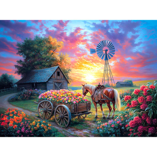 SunsOut Flower Delivery Jigsaw Puzzle
