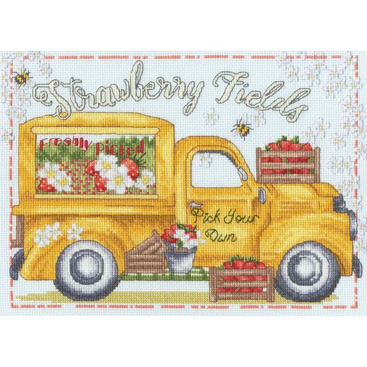 Bothy Threads Strawberry Fields Counted Cross-Stitch Kit