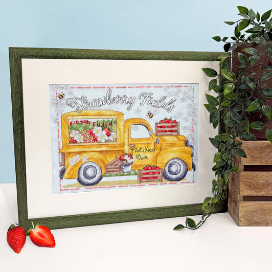 Bothy Threads Strawberry Fields Counted Cross-Stitch Kit
