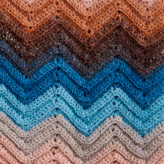 Herrschners Drift Away Ripple Throw Crochet Kit
