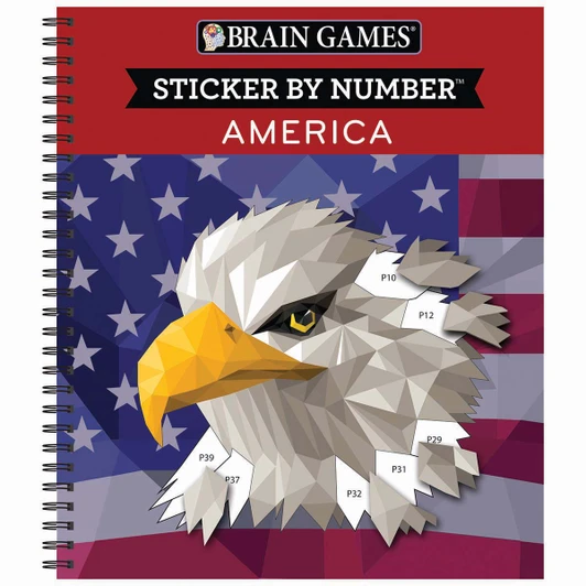 Brain Games America Sticker by Number