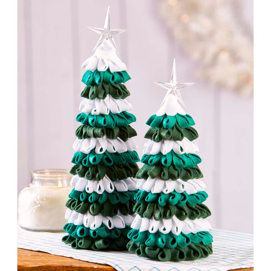 Herrschners Winter Evergreen No Sew Felt Trees Felt Kit