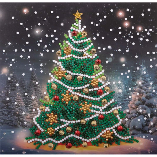 Crystal Art Festive Fir Card Diamond Painting