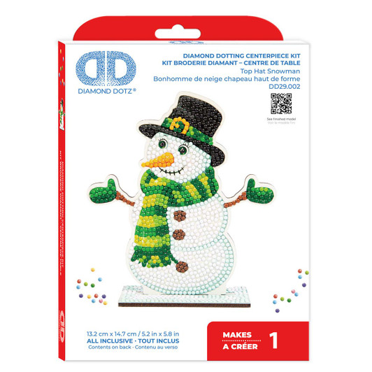 Diamond Dotz Top Hat Snowman Diamond Painting