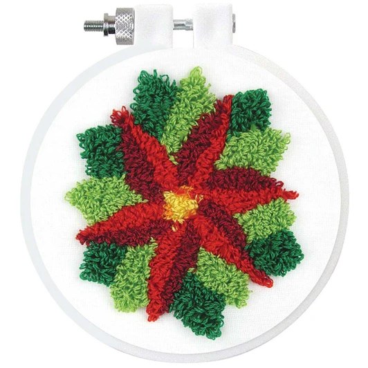 Design Works Poinsetta Punch Needle Punch Needle Kit