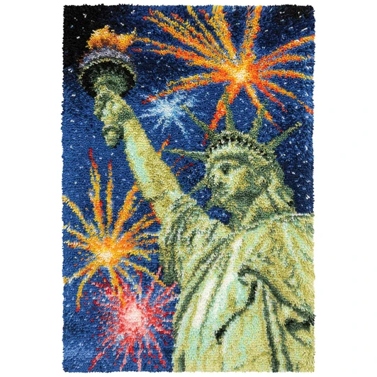 Herrschners Lady Liberty Rug Latch Hook Kit