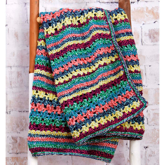 Herrschners Twist & Shout Throw Crochet Kit