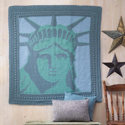 Herrschners Lady Liberty Throw Crochet Kit