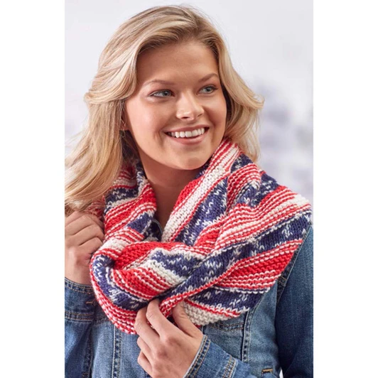Red Heart American Pride Cowl Knit Kit