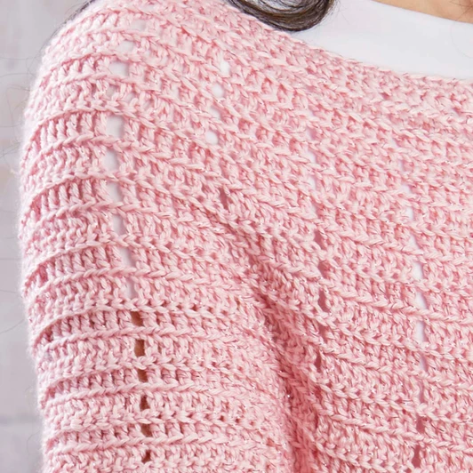 Herrschners Roselight Cardigan Crochet Kit