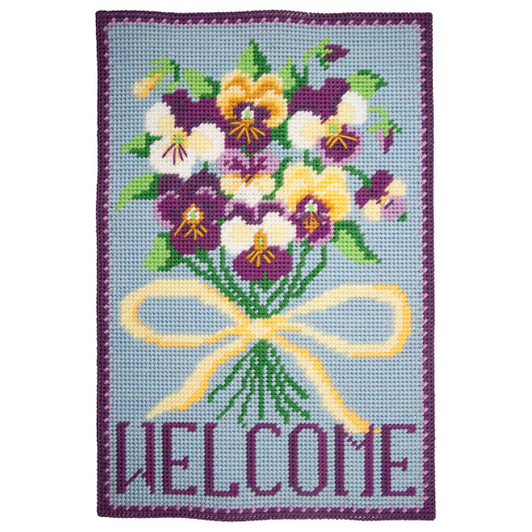 Herrschners Perfect Pansies Wall Hanging Free Download