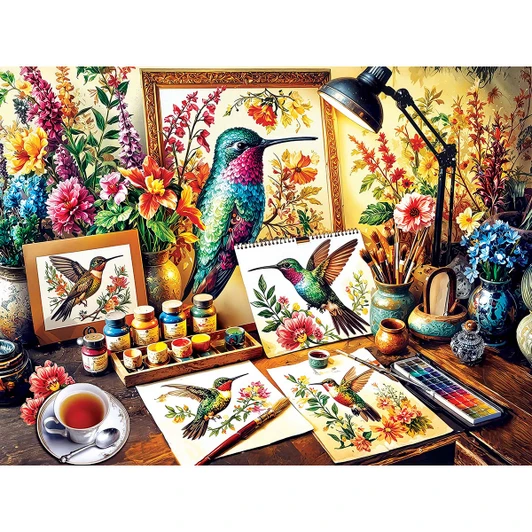 Masterpieces Puzzle Co Audubon - Jeweled Grace Jigsaw Puzzle
