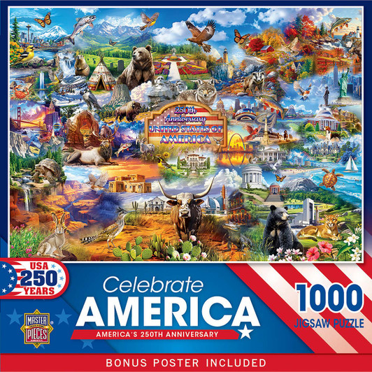 Masterpieces Puzzle Co America's 250th Anniversary Jigsaw Puzzle