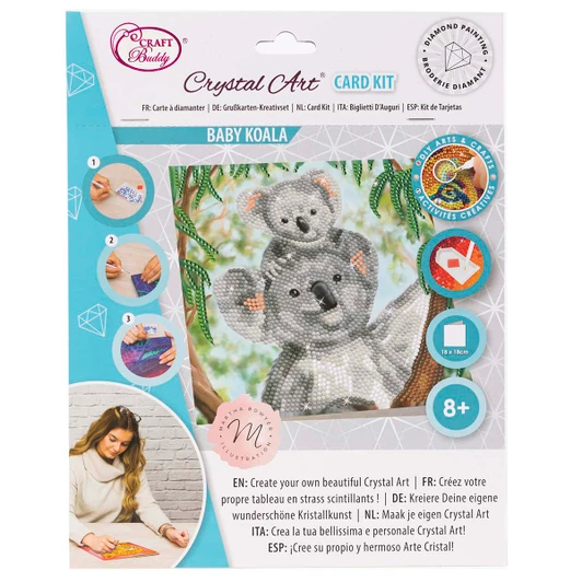 Craft Buddy Koala Cuddles Card Diamond Painting