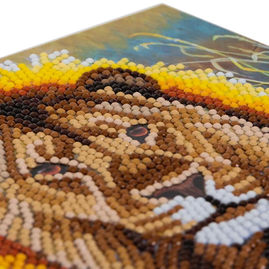 Craft Buddy Resting Lion Card Diamond Painting