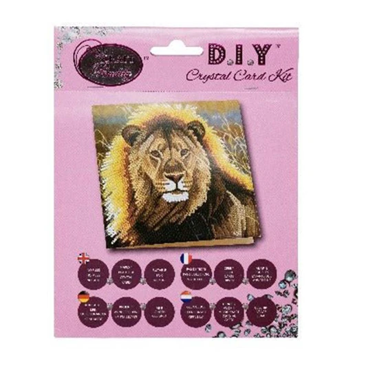 Craft Buddy Resting Lion Card Diamond Painting