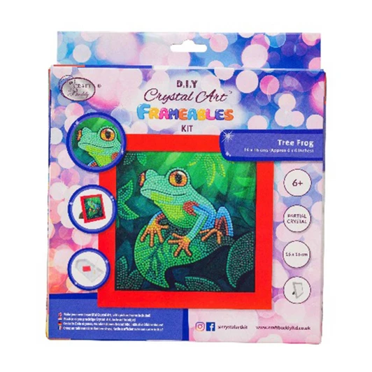 Craft Buddy Tree Frog Frameable Diamond Painting