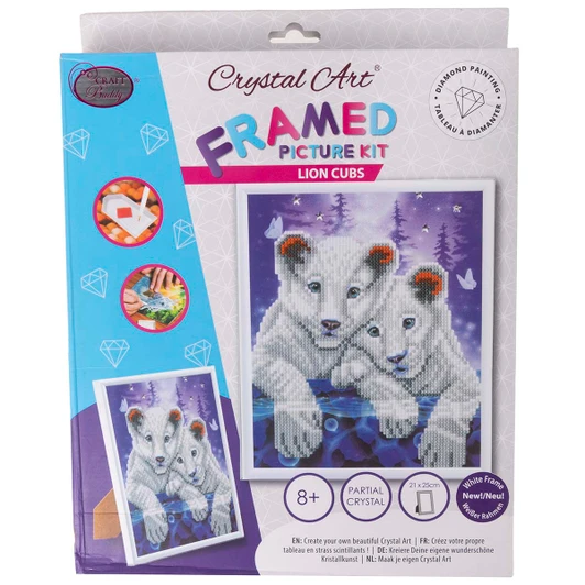 Craft Buddy Tiger Cubs Frameable Diamond Painting