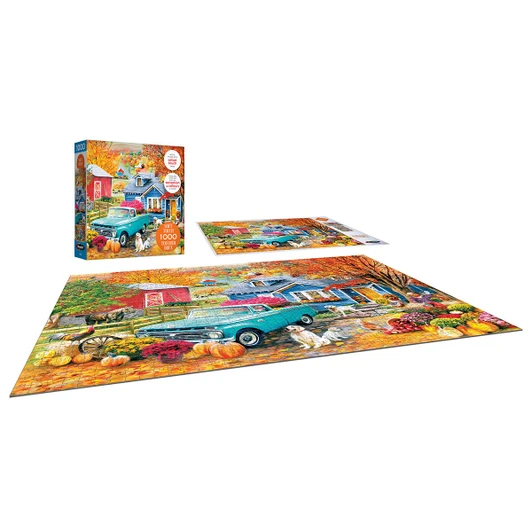 Rose Art Autumn Hill Cottage Soft Touch Jigsaw Puzzle
