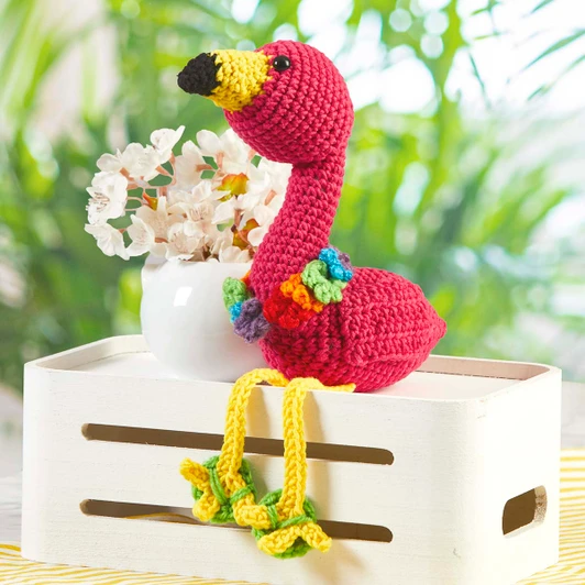 Herrschners Franny Flamingo Crochet Kit