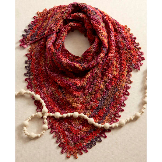 Herrschners Stripe Hype Shawl Crochet Kit