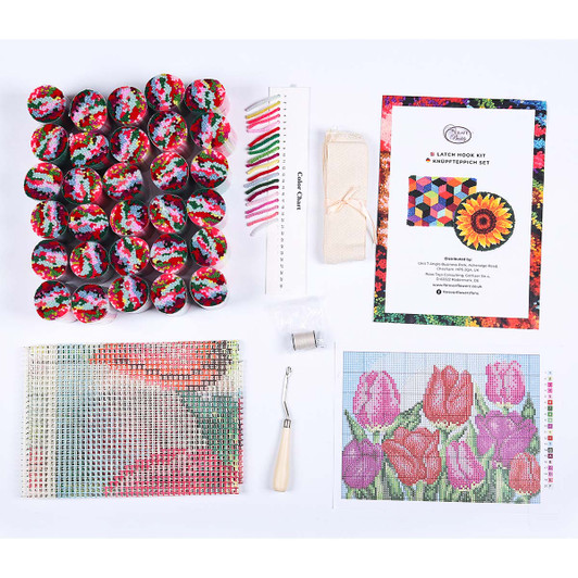 Craft Buddy Tulips Latch Hook Kit