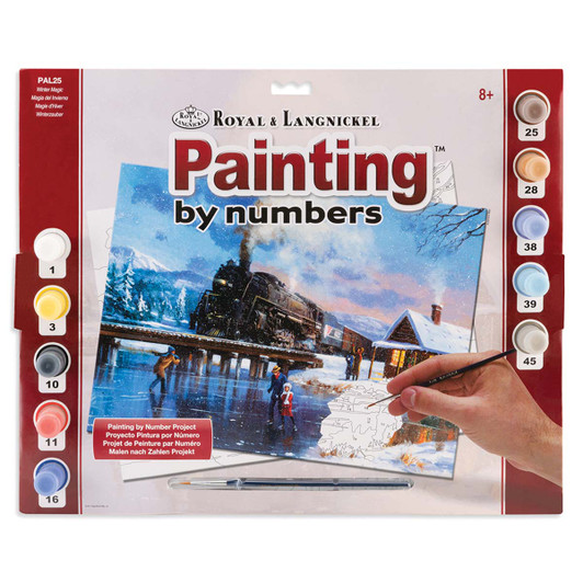 Royal Brush Winter Magic Paint by Number Kit