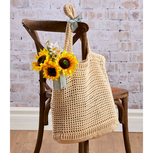 Village Yarn Grab & Go Mesh Tote Crochet Kit