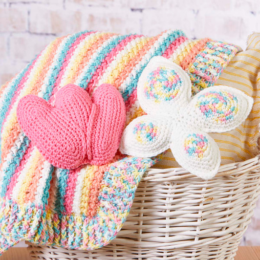 Herrschners Flutter & Snuggle Set Crochet Kit