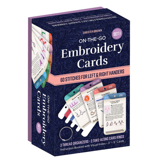 Simon & Schuster On-the-Go Embroidery Cards Set 1 Embroidery Kit