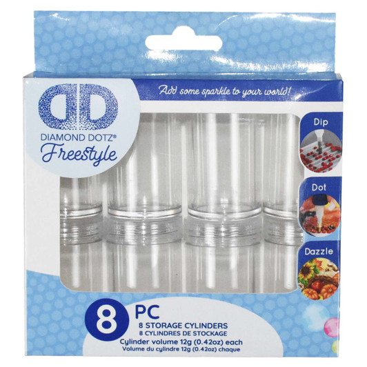 Diamond Dotz Empty Cylinders 8-Pack Accessory