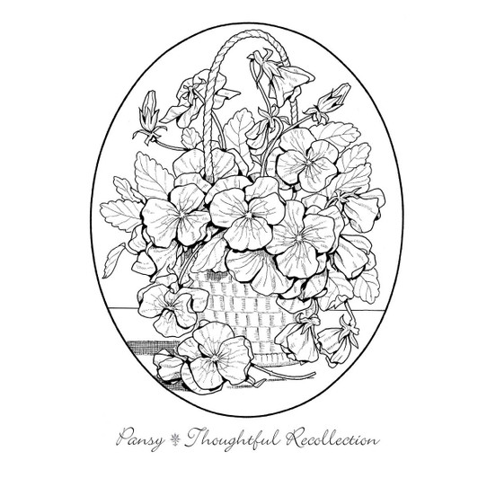 Dover Beautiful Language of Flowers Coloring Book