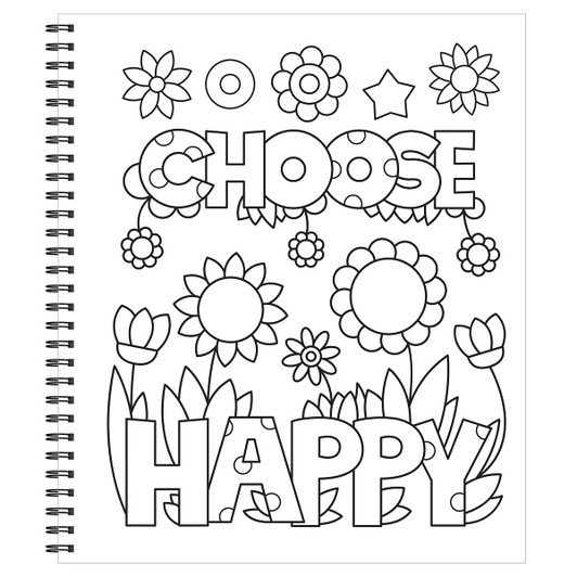 Brain Games Large Print Stress Free Coloring Book