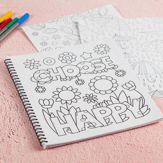 Brain Games Large Print Stress Free Coloring Book