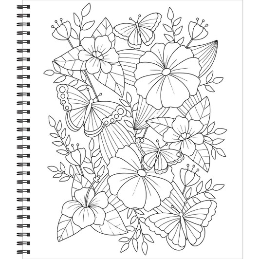 Brain Games Large Print Peaceful Coloring Book