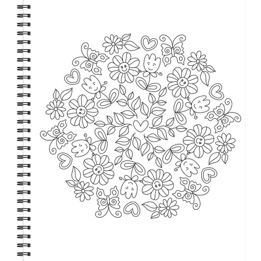 Brain Games Large Print Peaceful Coloring Book