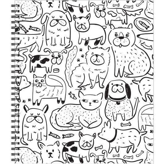 Brain Games Large Print Dogs Coloring Book