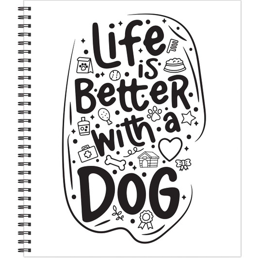 Brain Games Large Print Dogs Coloring Book