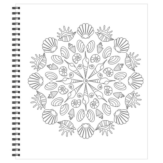 Brain Games Large Print Under the Sea Coloring Book