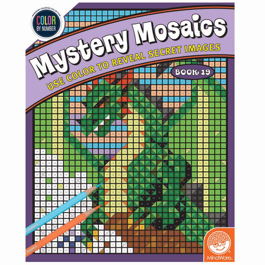 MindWare  Mystery Mosaics # 19 Color by Number Coloring Book