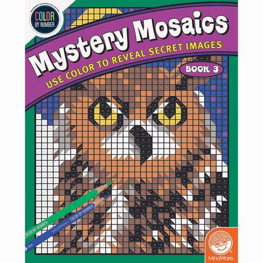 MindWare  Mystery Mosaics # 3 Color by Number Coloring Book