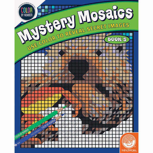 MindWare  Mystery Mosaics # 5 Color by Number Coloring Book